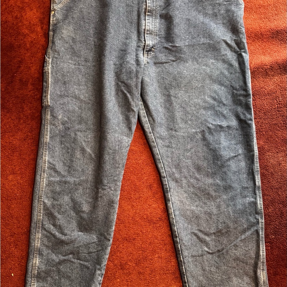 Big & Tall Men’s Wrangler Carpenter Denim Jeans 50x32 - Picture 2 of 6
